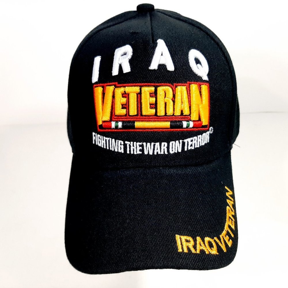 Iraq Veteran Memes Ball Cap Black Embroidered Acry